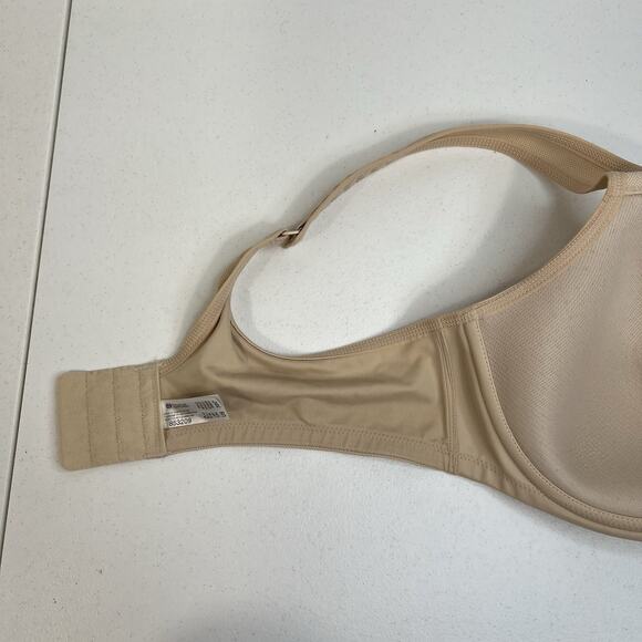 Wacoal 38C Sports Bra Contour High Impact Underwire 853209 Coolmax Beige Tan - Picture 11 of 15
